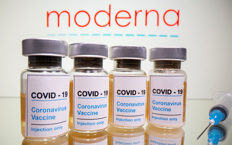 Η Moderna Ανακοινώνει τις Εξελίξεις στην Κλινική Ανάπτυξη και Παραγωγή του Υποψήφιου Εμβολίου της Έναντι της COVID-19. Η Moderna Ανακοινώνει τις Εξελίξεις στην Κλινική Ανάπτυξη και Παραγωγή του Υποψήφιου Εμβολίου της Έναντι της COVID-19.
