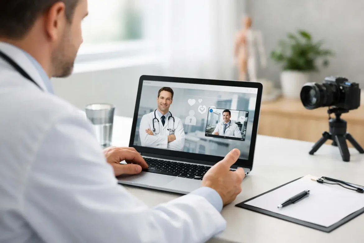 Προβολή ιατρού στο διαδίκτυο με ουσία