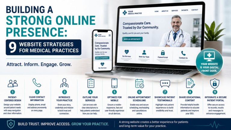 Building a Strong Online Presence: 9 Website Strategies for Medical Practices