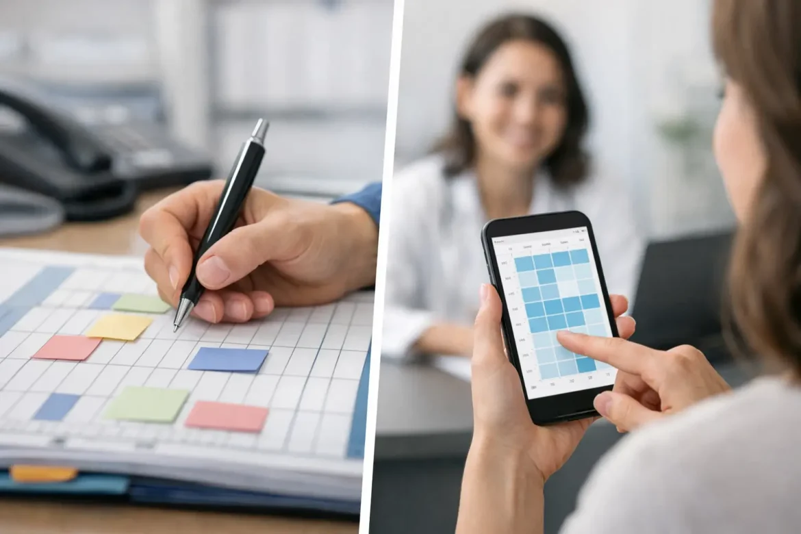 Manual Scheduling vs Self Scheduling for Clinics
