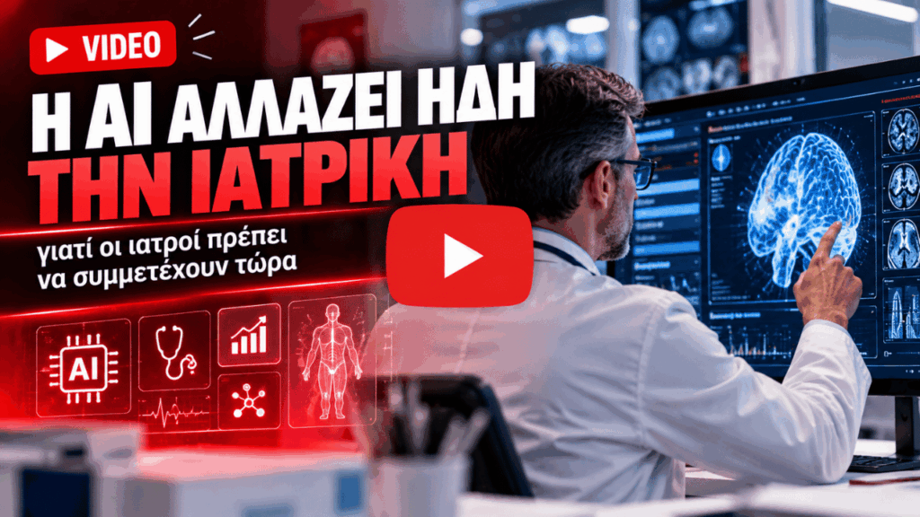 Η AI αλλάζει ήδη την Ιατρική: γιατί οι ιατροί πρέπει να συμμετέχουν τώρα