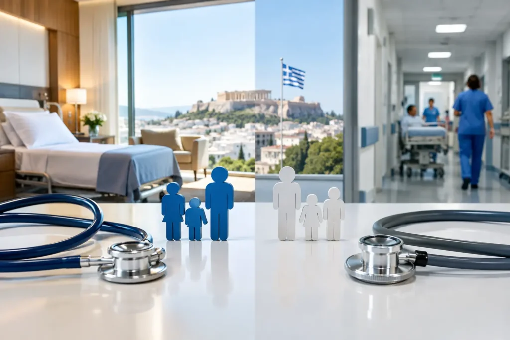 Ιδιωτική έναντι δημόσιας υγείας στην Ελλάδα